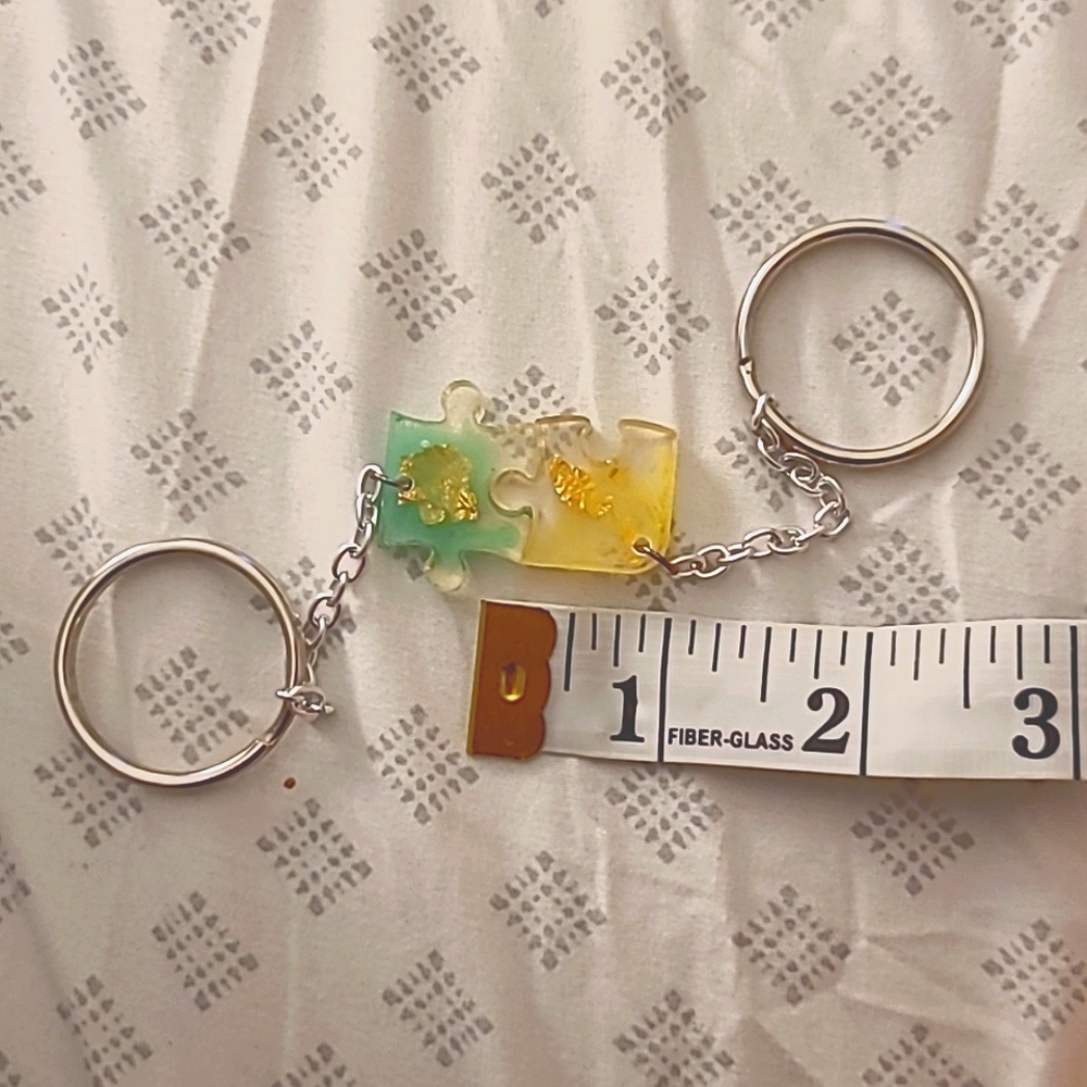 Puzzle Piece Keychains - Picture 3 of 3